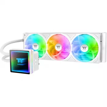 All-in-One-nestemäinen CPU-jäähdytin THERMALTAKE TH360 V3 ARGB Sync Snow Edition (3x120mm, ARGB, AIO)