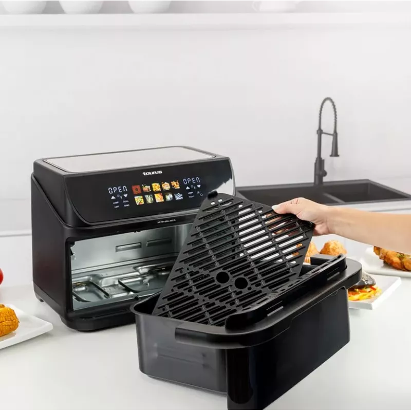 Rasvaton friteerauslaite pitkällä korilla ja grillillä Taurus 973004000