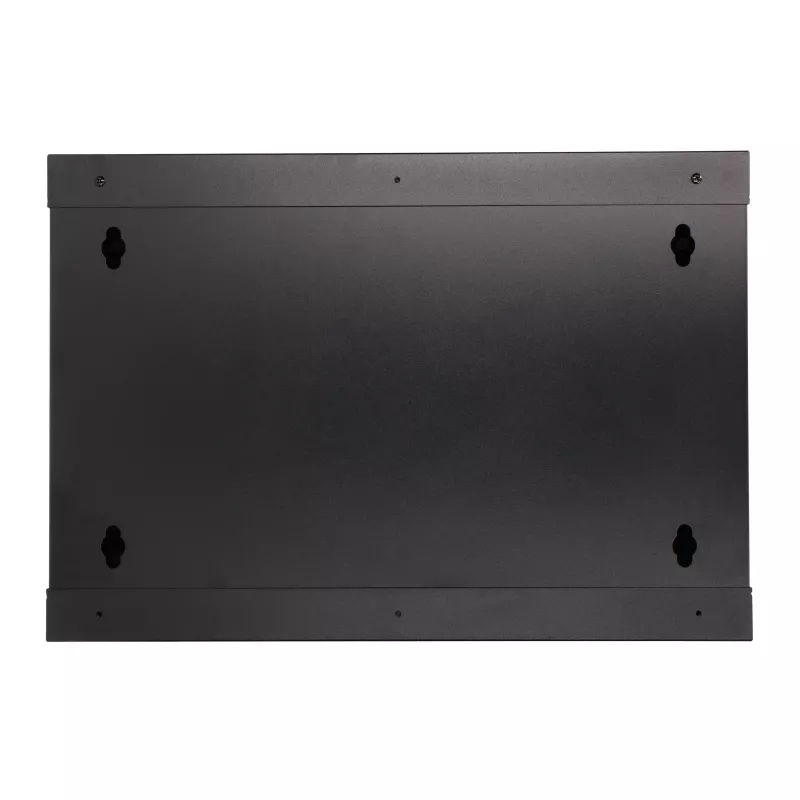 EXTRALINK LITE 6U 530X400 seinäasennettava räkkikaappi musta hyllyllä