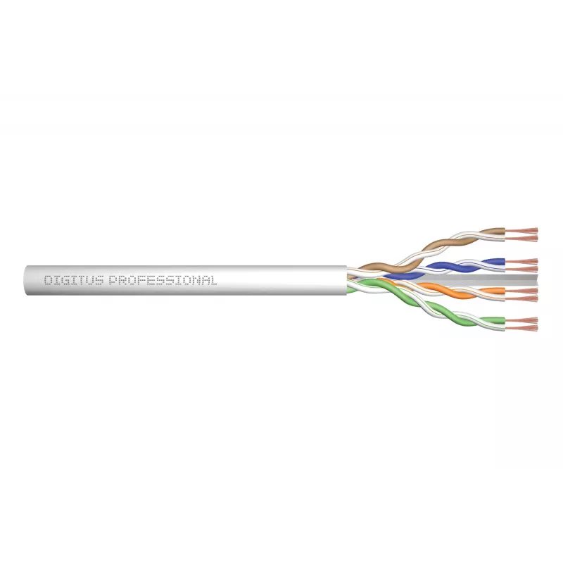 Verkkokaapeli Digitus CAT 6A U/UTP parikaapeli irrallaan 100 m harmaa