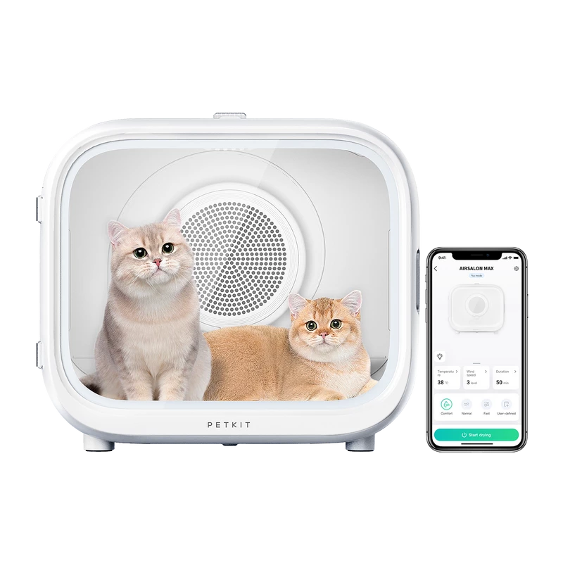 PETKIT AirSalon Max Pro älykäs lemmikkien kuivauslaite kissoille, valkoinen, malli PD10 Max
