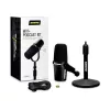 Shure MV7+-K-BNDL - puhe-/laulumikrofoni XLR/USB-C-liitännällä, musta + pöytäteline GATOR