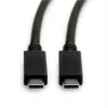 USB-kaapeli ROLINE 11.02.9056 0,5 m USB 3.2 Gen 2 10 Gbit/s USB C musta