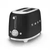 Leivänpaahdin Smeg 50's Style TSF01BLMEU 2 viipaletta musta ruostumaton teräs