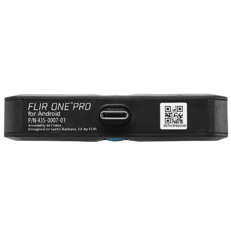 FLIR One Pro FP3IC lämpökamera iPhonelle USB-C, 160x120 px, MSX, VividIR, jopa 400 °C, musta