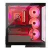 PC-kotelo MODECOM Volcano SPACE APEX ARGB Midi Tower, karkaistu lasi, USB-C, tukee ATX/microATX/Mini-ITX, GPU jopa 430 mm, CPU-jäähdytin jopa 180 mm