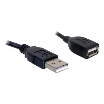 USB 2.0 -jatkokaapeli DeLOCK 82457 0,15 m musta