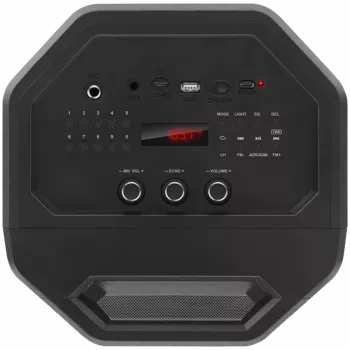 Kaiutin SVEN PS-650, musta (50W, TWS, Bluetooth, FM, USB, microSD, LED-näyttö, 4000mAh)