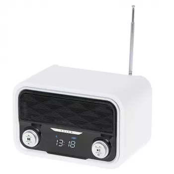 Kannettava radio Adler AD 1185 – FM, Bluetooth 4.0, MP3, SD-kortti, AUX, 1800 mAh akku, LCD-näyttö, Micro-USB-lataus