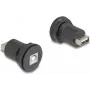 DeLOCK USB 2.0 Type-B - Type-A -asennusliitin musta 66744