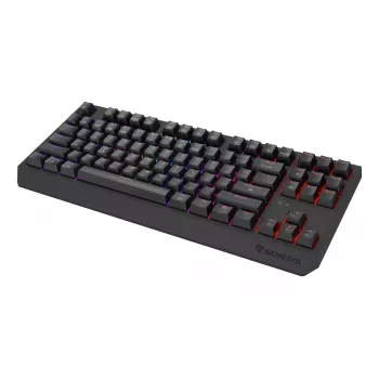 GENESIS Thor 230 TKL näppäimistö pelikäyttöön USB + RF langaton + Bluetooth QWERTY US English musta