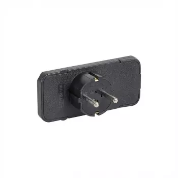 Sähköpistoke Bachmann 911.170 musta 2P+E