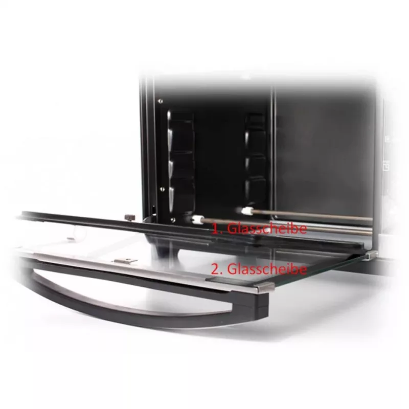 Rommelsbacher BG 1805/E pikkupaistouuni ruostumaton teräs – 42 L, 80–230 °C, 7 tilaa, varras