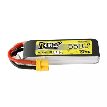 Akku Tattu R-Line 550mAh 7,4V 95C 2S1P XT30