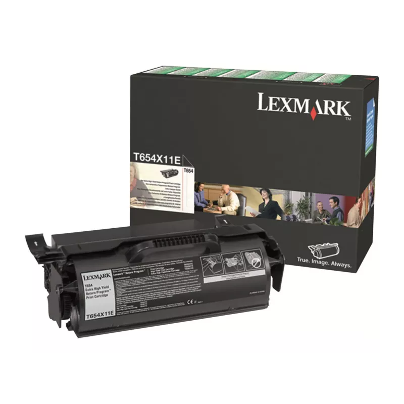 Lexmark T654X11E väriainekasetti, musta, 36000 sivua