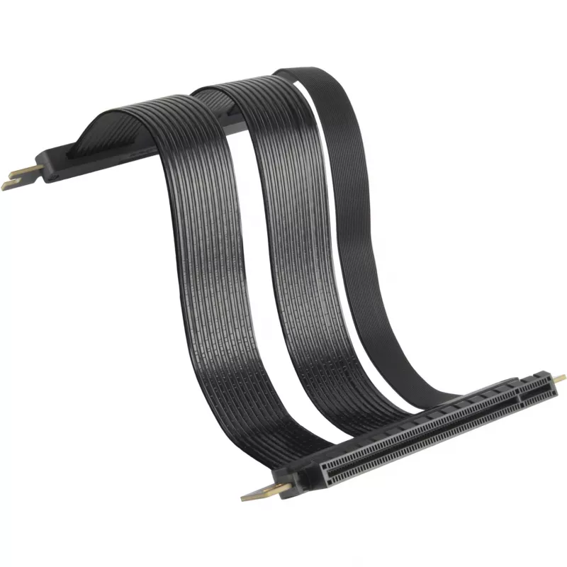 SilverStone SST-RC05-220 PCIe 4.0 x16 -riser-kaapeli, 22 cm, musta