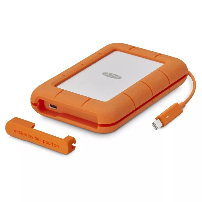 LaCie Rugged USB-C ulkoinen kiintolevy 5 TB USB Type-C 3.2 Gen 1 (3.1 Gen 1) harmaa keltainen