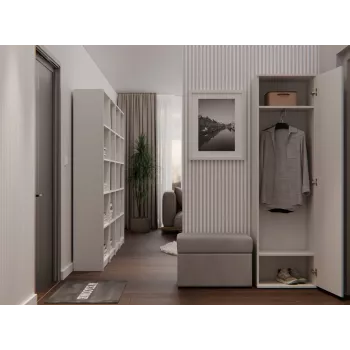 Vaatekaappi top e shop DUO KASZMIR BEIGE malli M-MP-SZ-DUO-DUO-KASZ (kaappiyksikkö)