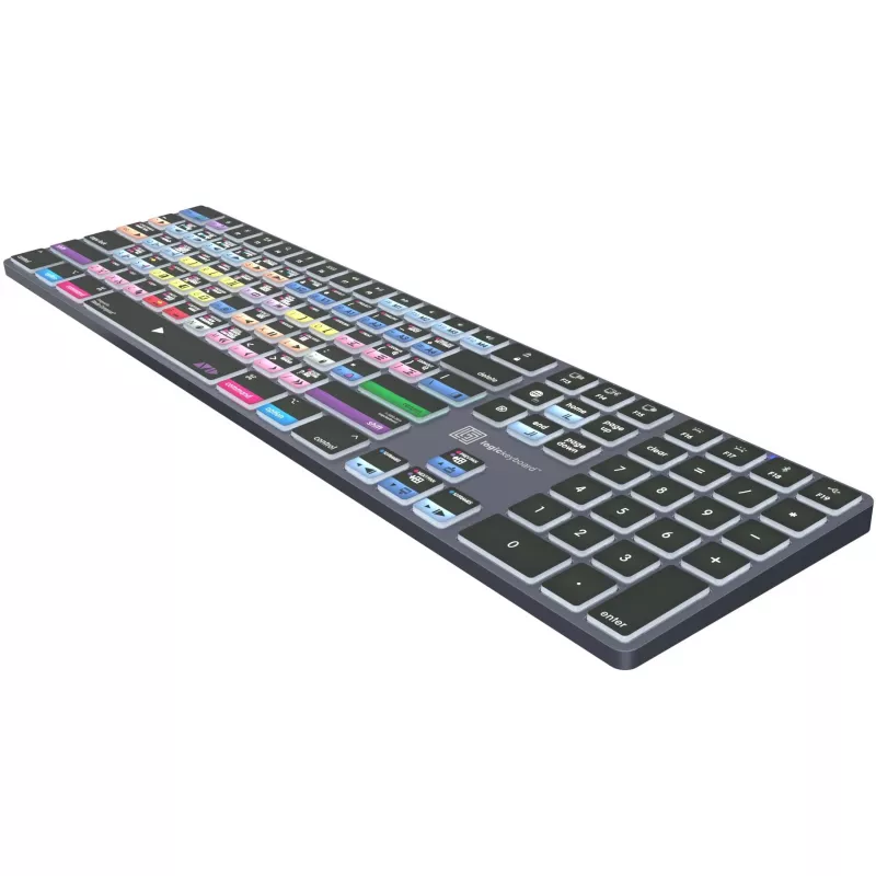 Logickeyboard Avid Media Composer - Pro Titan UK Mac - näppäimistö - QWERTY