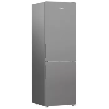 Jääkaappi Indesit INK 25402 S4E | Kompakti vapaasti seisova, No Frost, 249 L jääkaappiosa / 106 L pakastinosa, K 203,5 cm, energialuokka E, 37 dB, hopea