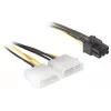 Virtakaapeli PCI Express -kortille DeLOCK 82315 0,15 m