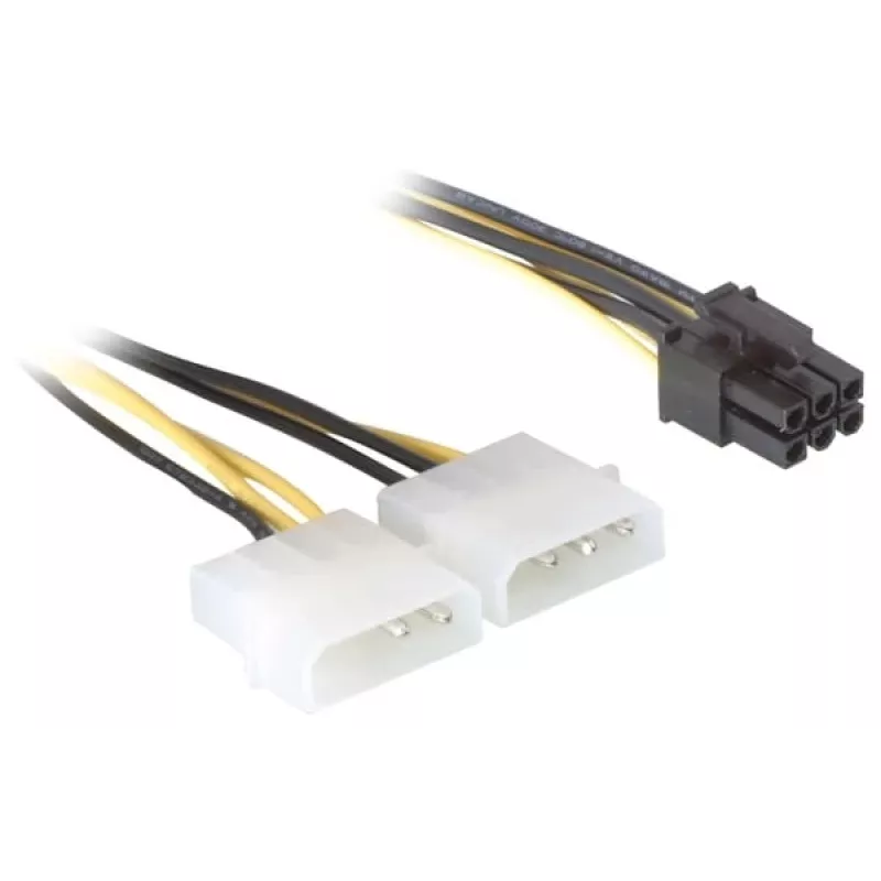 Virtakaapeli PCI Express -kortille DeLOCK 82315 0,15 m