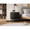 Yöpöytäsarja 2 kpl Cama Meble ISLA 44,5×40×59 cm musta matta MDF/lastulevy