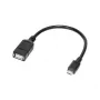 Logilink - USB OTG -sovitin älypuhelimille - USB Type-A (B) - Micro-USB Type-B (S) (USB 2.0) - 0,20 m - musta (AA0035)
