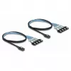 DeLOCK muunnin M.2 2280 Key B+M pistoke 8 x SATA