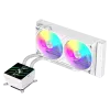 Gamemax CPU-nestekühler | GLACIER 240 LCD WH | Intel, AMD