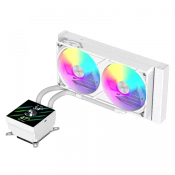 Gamemax CPU-nestekühler | GLACIER 240 LCD WH | Intel, AMD