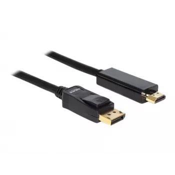 Delock kaapeli DisplayPort 1.1 uros > High Speed HDMI-A uros passiivinen 2 m musta (82587)
