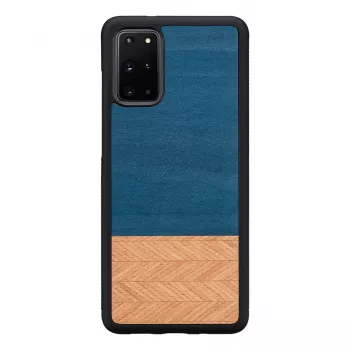 Man and Wood -puhelinkotelo Galaxy S20+ denim musta — suojakotelo Samsung Galaxy S20+:lle