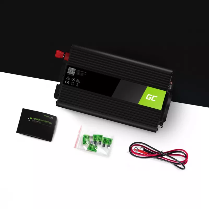 Green Cell INV08 virtalähde/invertteri ulkokäyttöön 1000 W musta