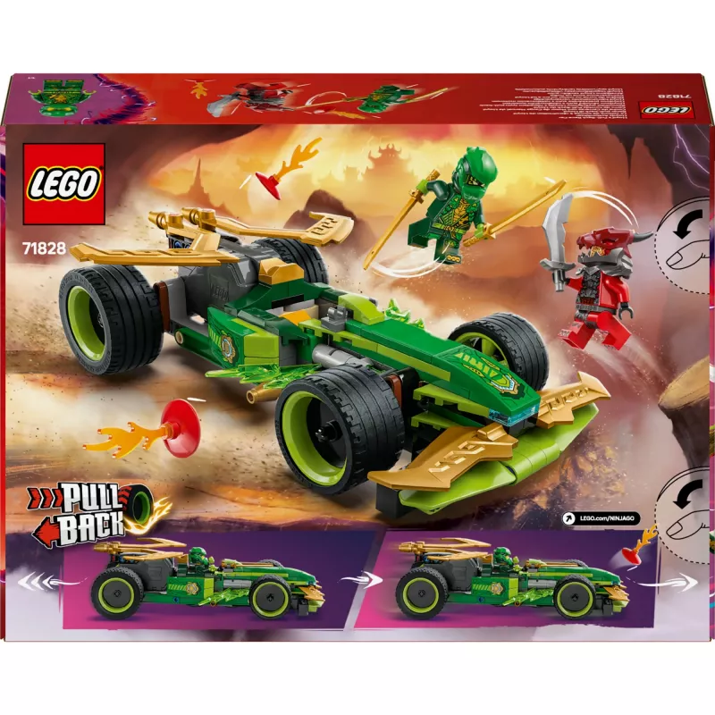 LEGO-rakennussarja NINJAGO Lloyds Action Speedster 71828, 181 osaa, 2 minihahmoa, ikä 7+