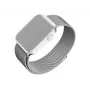 Mesh-ranneke FIXED Apple Watch 38/40/41 mm -kelloon — FIXMEST-436-SL hopea, Milanese-ruostumaton teräs, säädettävä