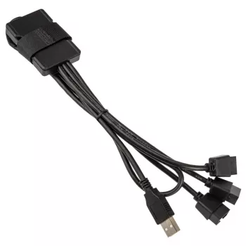 USB-keskitin Lian Li PW-U2TPAB Type-A uros 1-3 IDC 9-pin