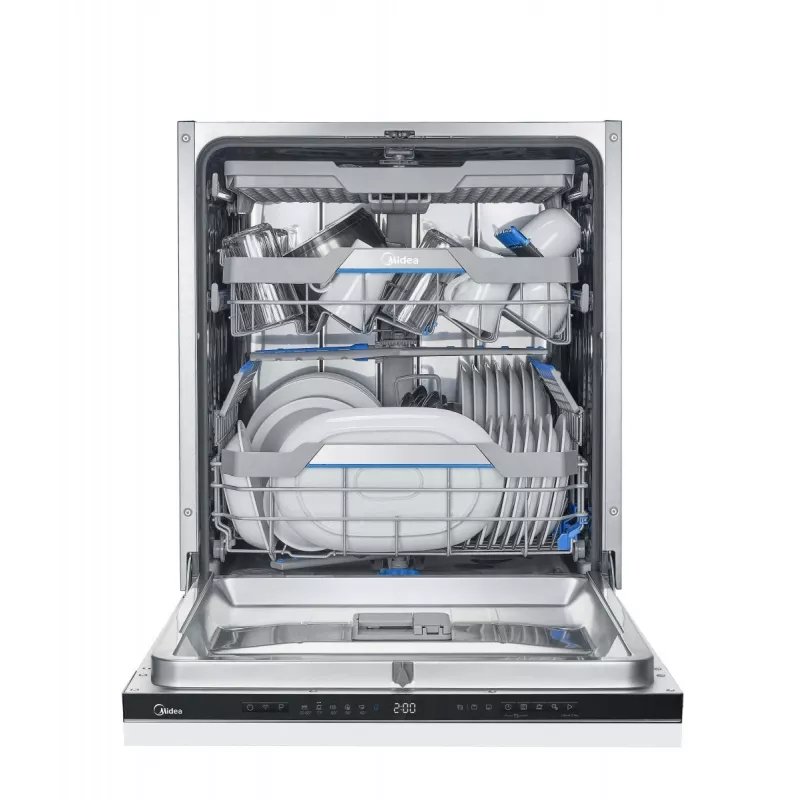 Midea MDWEB1403MB-WI kalusteisiin sijoitettava astianpesukone, 60 cm, 14 vakioastiastoa, 44 dB, Wi-Fi, energialuokka C