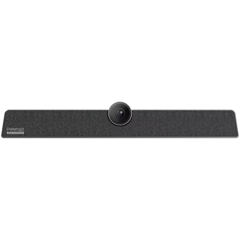 Prestigio Solutions Alpha videoneuvottelun yhteistyöpalkki, UHD 12 MP, 6 mikrofonia, 8 m kantama, USB-C/AUX