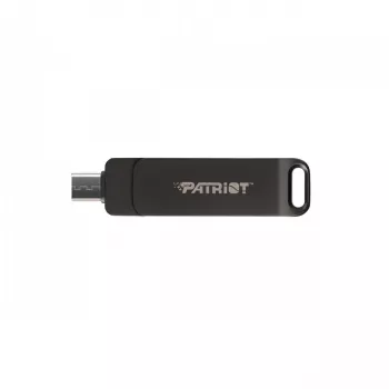 USB-muistitikku PATRIOT Rage R550 256GB 100 MB/S USB A+C Swivel Design (PE256GR550DSAD) musta