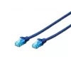 Digitus 0,25 m Cat5e U/UTP -verkkokaapeli sininen U/UTP (UTP)
