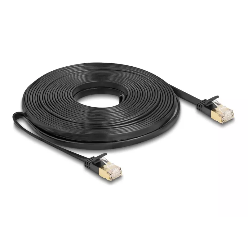 Verkkokaapeli DeLOCK RJ45 Cat.6A uros-uros U/FTP 10 m musta
