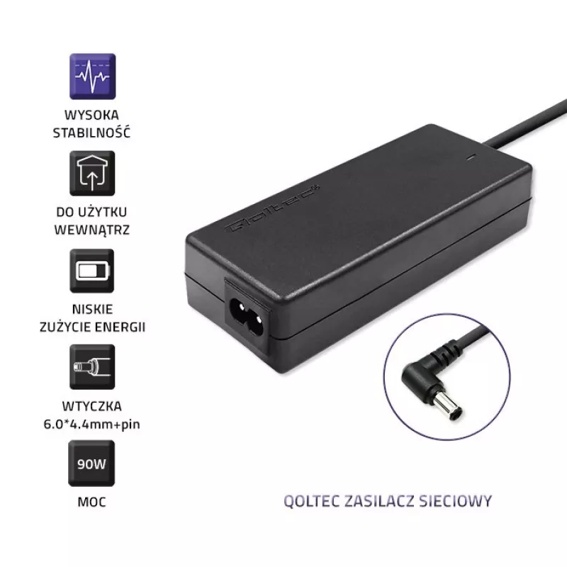 Qoltec 50088.90W virtalähde sisäkäyttöön musta