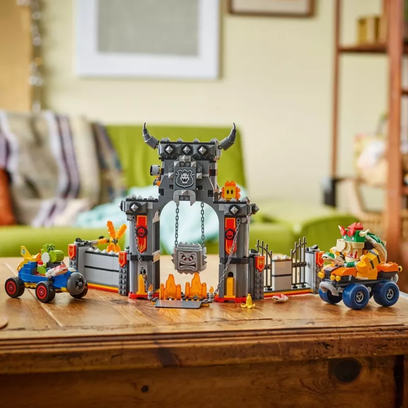 LEGO-sarja 72039 Super Mario Bowserin linnoitus Mario Kart -karting, interaktiivinen leikkisarja