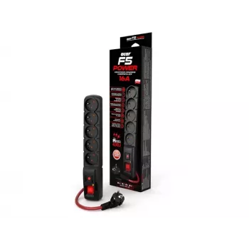 ACAR F5 POWER Black 5 AC-pistorasiaa 230 V 1,5 m