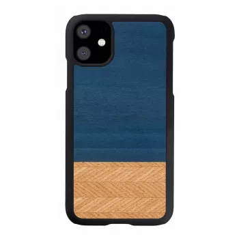 Älypuhelinkotelo man and wood iPhone 11:lle – suojakotelo denim-musta