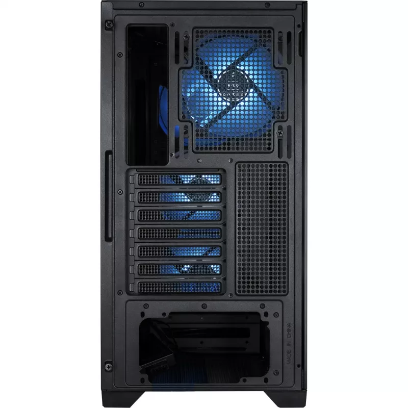 PC-kotelo Silentware Flow 110 A-RGB musta — Mid-Tower-kotelo, karkaistu lasisivupaneeli