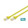 Digitus DK-1644-A-020-Y-10 Ethernet-verkkopatchkaapeli keltainen
