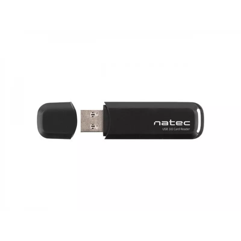 Kortinlukija NATEC Scarab 2 USB 3.2 Gen 1 Type-A — MicroSD-/SD-tuki, 5000 Mbit/s, musta