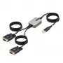 StarTech.com 13ft (4m) 2-porttinen USB-sarja-adapterikaapeli, vaihdettavat DB9-ruuvit/mutterit, COM-säilytys, USB-A - DB9 RS232, FTDI, tason 4 ESD-suoja, Windows/macOS/ChromeOS/Linux – tukeva TPE-rakenne